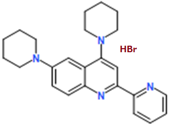 4,6-Di(piperidin-1-yl)-2-(pyridin-2-yl)quinoline hydrobromide